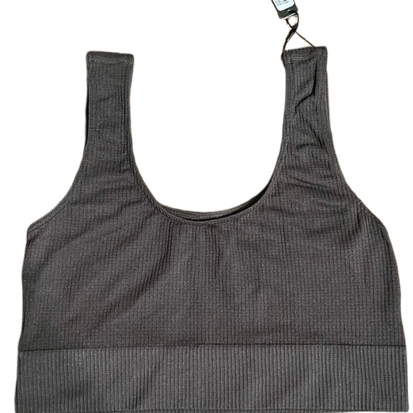 Skims Ribbed Scoop Bralette Soot L/XL NWT - Picture 7 of 8